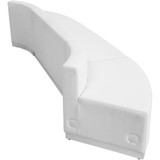 Flash Furniture Reception Set,3 pcs.,White Leather ZB-803-780-SET-WH-GG