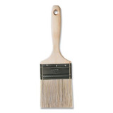 One Coat™ Trim/Wall White China Brush, 11/16 in Thick, 3 in W, Beavertail Style/Sanded Wood Handle Pack of 6
