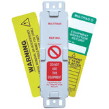 Brady Multitag(r) Insr,6-1-2 x 2 In,Grn,PK100 MUL-EITL535