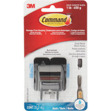 Command Small Bath Hook, Matte Black, 2 Hooks, 4 Strips BATH33-MB-2ES 206080