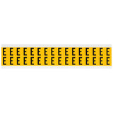 Brady Letter Label,E,3/4in.Hx9/16in.W,Vinyl 1520-E