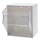 Quantum Storage Systems Tip-Out Bin,White,Unfinished,13 7/8 in QTB301WT