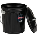 Behrens 7.5 Gal. Black Galvanized Steel Ash Pail B907PK 633236