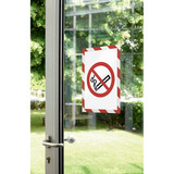 Manufacturer Varies Sign Holder,Red; White,14.06" H,PK2 4770132