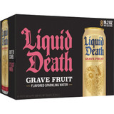 Liquid Death 19.2 Oz. Grave Fruit 100% Sparkling Mountain Water