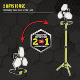 Beyond Bright Adjustable LED Work Light Tower