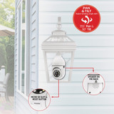 Energizer 1080P WiFi E26 Light Bulb Socket Security Camera EOP1-1002-WHT 552202