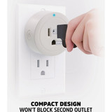 Energizer 125V 1-Outlet Indoor Smart WiFi Plug (2-Pack)