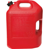 Midwest Can 6 Gal. Plastic Auto Shut Off Gasoline Fuel Can, Red 6610 574582