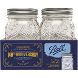 Ball 16 Oz. Regular Mouth 140th Anniversary Keepsake Mason Jars (4-Pack) 2191262 630216