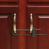 Safety 1st Black Double Door Cabinet Slide Lock (2-Pack)