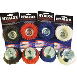 Dico Nyalox 3 In. No Grit White Angle Grinder Cup Brush 7200089 343028