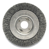 Narrow Face Crimped Wire Wheel, 3 in D, .0118 Stainless Steel Wire Pack of 2