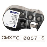 Brady Precut Label Roll Cartridge,White,Matte M4C-500-499