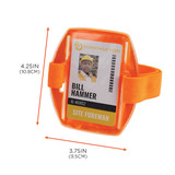 Ergodyne Badge ID Holder,Arm Band,Orange,PK10 3386PK10