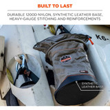Ergodyne Hoist Bucket,Zipper,D-Rings,Nylon,Gray 5973
