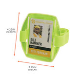 Ergodyne Badge ID Holder,Arm Band,Lime,PK10 3386PK10
