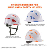 Ergodyne Sticker Kit,Safety Helmet,Blue 8961