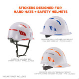 Ergodyne Sticker Kit,Safety Helmet,Green 8961