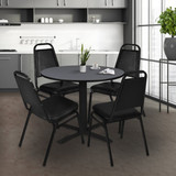 Cain Cain,42",Round Breakroom Table,Gray TB42RNDGY