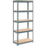Global Industrial 5 Shelf Standard Duty Boltless Shelving Starter 36""Wx12""Dx84