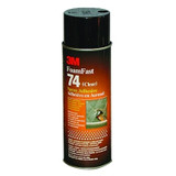 FoamFast Spray Adhesive, 74, 24 fl oz oz, Aerosol Can, Clear