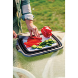 Drip EZ Jr. Black 15.75 In. L. x 12.5 In. W. x 4.5 In. D. Collapsible Food Prep Tub