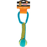 Boss Pet Chomper Braided Nylon Tennis Ball Tug Dog Toy