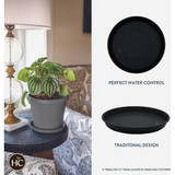HC Companies 8 In. Clay Classic Saucer