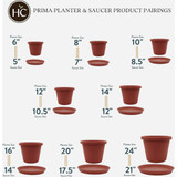 HC Companies 8 In. Clay Classic Saucer PCS08005E35 719756