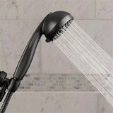 Waterpik PowerPulse 6-Setting Matte Black Handheld Showerhead