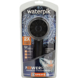 Waterpik PowerPulse 6-Setting Matte Black Handheld Showerhead XAS-645ME 418030