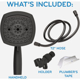 Oxygenics Contour 9-Spray 1.8 GPM Handheld Showerhead, Matte Black 87078 471115