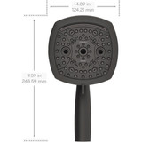Oxygenics Contour 9-Spray 1.8 GPM Handheld Showerhead, Matte Black 87078 471115