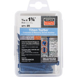 Titen Turbo 25 3/16x1-3/4 Hex Screw  TNT18134HC25