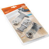 Fein Starlock E-Cut Precision Wood Cutting Oscillating Blade Set (3-Piece)