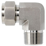 Brennan Industries Male NPT 90 Elbow,Gas,N2501 N2501-04-08-SS