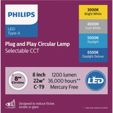 Philips 22W Equivalent 8 In. Multi-CCT C-T9 G10q Base Circline LED Light Bulb