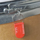 Brooks Padlock Seal,Plastic,Orange,PK100 6170000-4