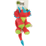 goDog Dinos Frills Large Red Squeaky Plush Dog Toy 70989-98987-024