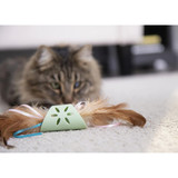SmartyKat Flutter Roller Soft Rolling Feathers & Ribbons Cat Toy