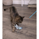 SmartyKat Frisky Flyer Extendable Feather Wand Cat Toy 09674-94997-024 728002
