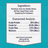 Stewart PuffPops 2.8 Oz. Bacon & Cheese Freeze-Dried Dog Treats