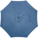 Outdoor Expressions 9 Ft. Aluminum Tilt-Crank Heather Blue Patio Umbrella 856151 856151