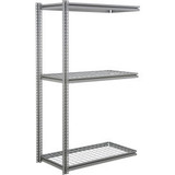 Global Industrial 3 Shelf Heavy Duty Boltless Shelving Z Beam Add On 48Wx48Dx84H