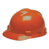 Msa Safety Cap,V-Guard,4pt.Rtcht,Hi-Vis Or 489364