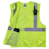 Ergodyne Safety Vest,Breakaway,Mesh,HV,Lime,XL 8215BA-S