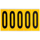 Brady Number Label,0,5in.Hx1-3/4in.W,Vinyl 1560-0