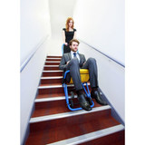 Evac-Chair Stair Chair,400 lb,Blue,Yellow,23" W 600H