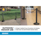 Us Weight Heavy Duty Stanchion,Post Dia. 3",PR U2006